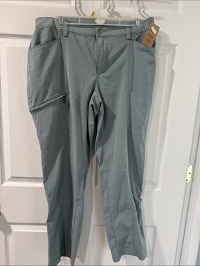 Duluth Trading Co Light Gray Straight-Leg Breezeshooter  Pants
